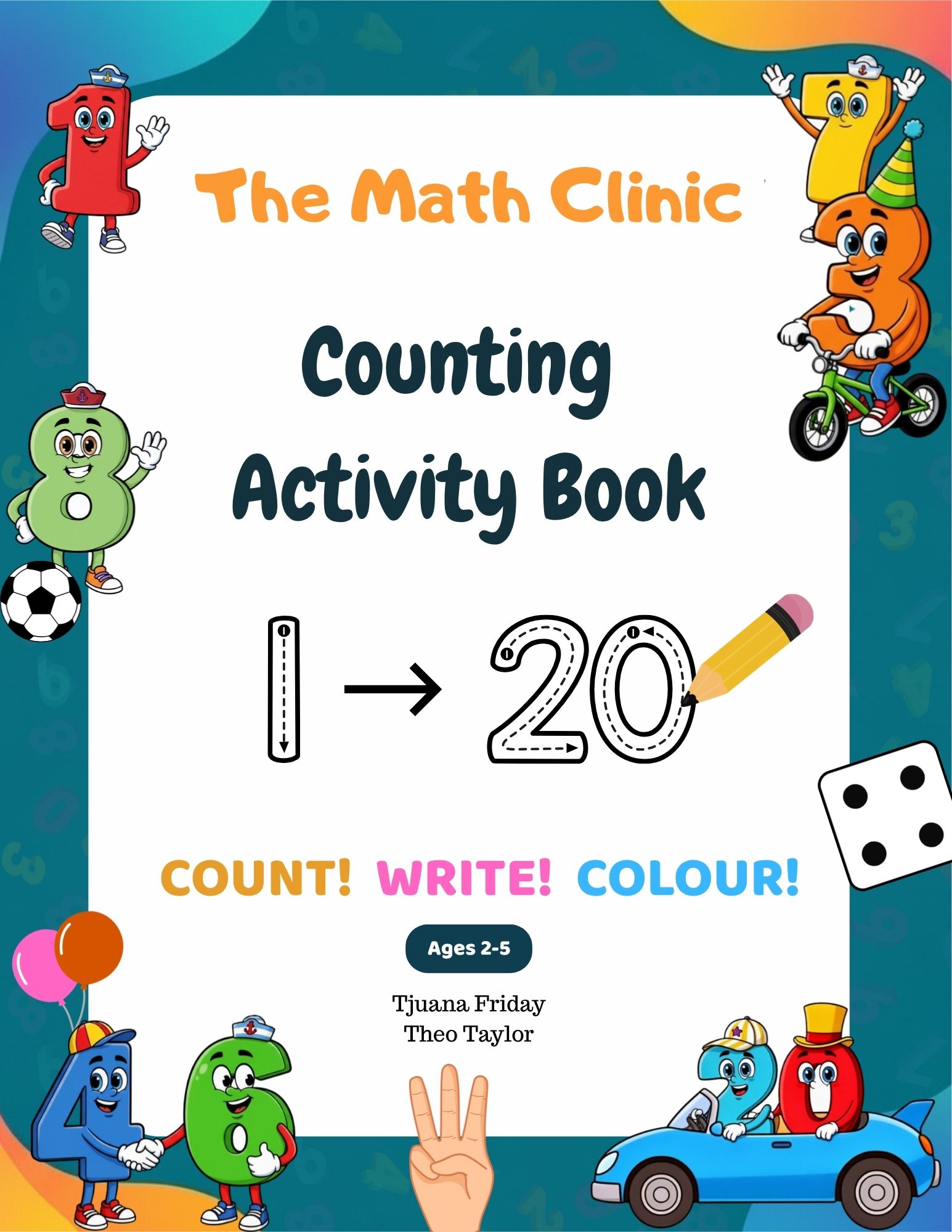 Counting Activity 1-20 book cover